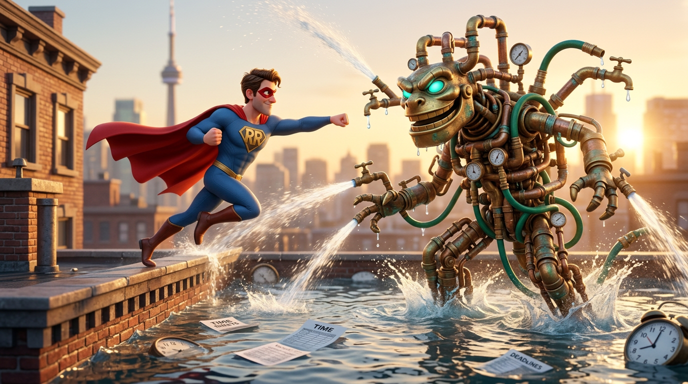 Opening Sequence — Rocket Rob vs. Hydro Rex, Max's imagination at full power