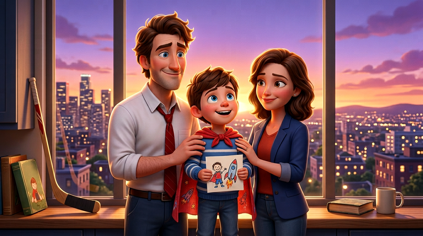 Emotional family poster